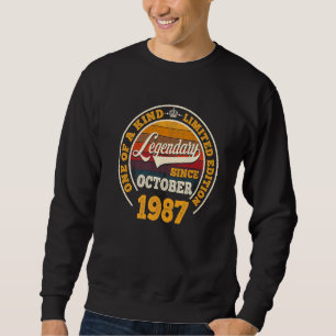 Sudadera Legendario desde octubre de 1987 35º cumpleaños 35