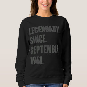 Sudadera Legendario desde septiembre de 1961 61 años