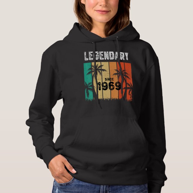 Sudadera Legendario Hawaii 1969 53 Cumpleaños De Verano De  (Anverso)