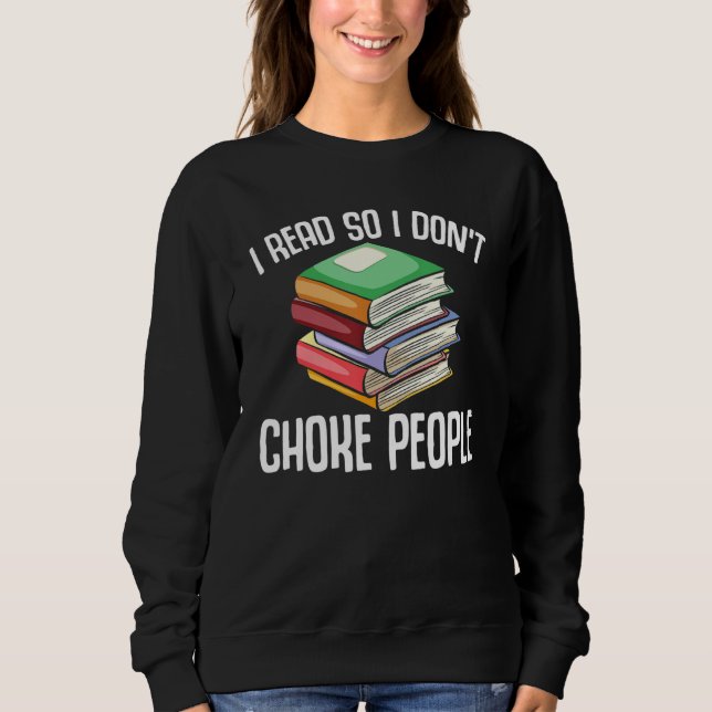 Sudadera Leí libros divertidos para no asfixiar a la gente (Anverso)