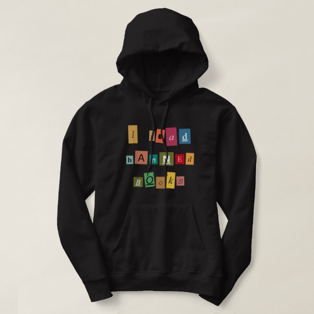 Sudadera Leí Libros Prohibidos - Gracioso Lector de Camiset (Diseño del anverso)