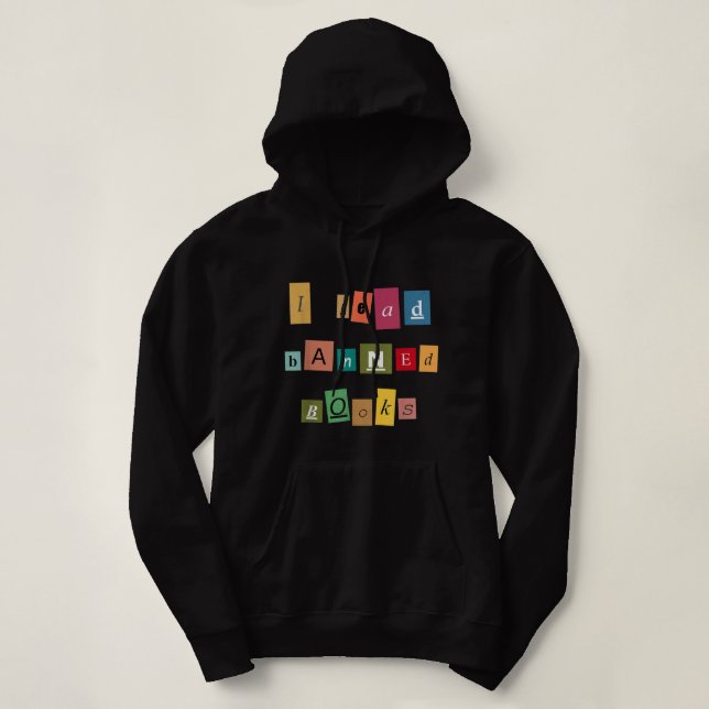 Sudadera Leí Libros Prohibidos - Gracioso Lector de Camiset (Diseño del anverso)