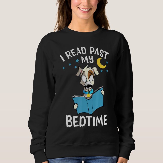 Sudadera Leí más tarde mi ropa de cama - Libro de Perros Ne (Anverso)