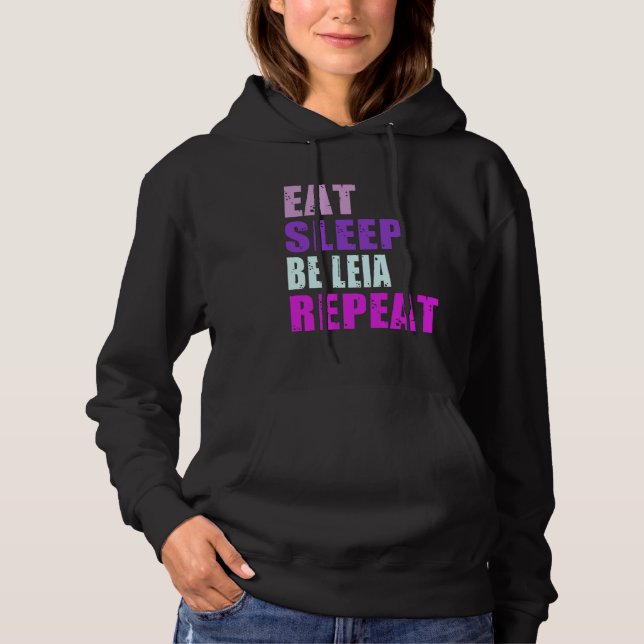 Sudadera Leia Eat Sleep Be Repeat Leia (Anverso)