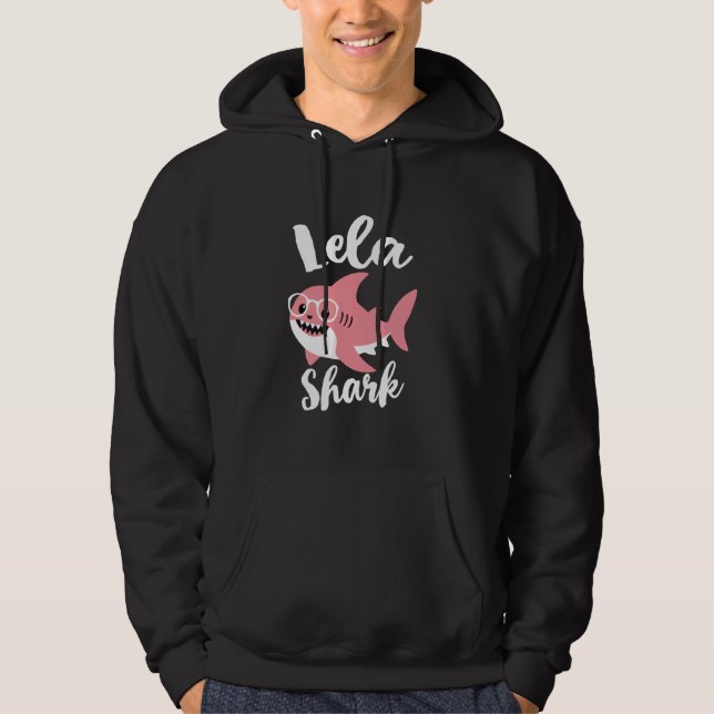 Sudadera Lela Shark Mother's Day Grandma Funny (Anverso)