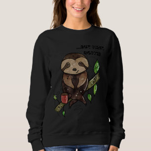 Sudadera Lema De Acuarela Cuta Pero Primer Café Whimsical I