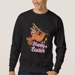Sudadera Lema Feliz con orejas conejanas y orejas de caza d