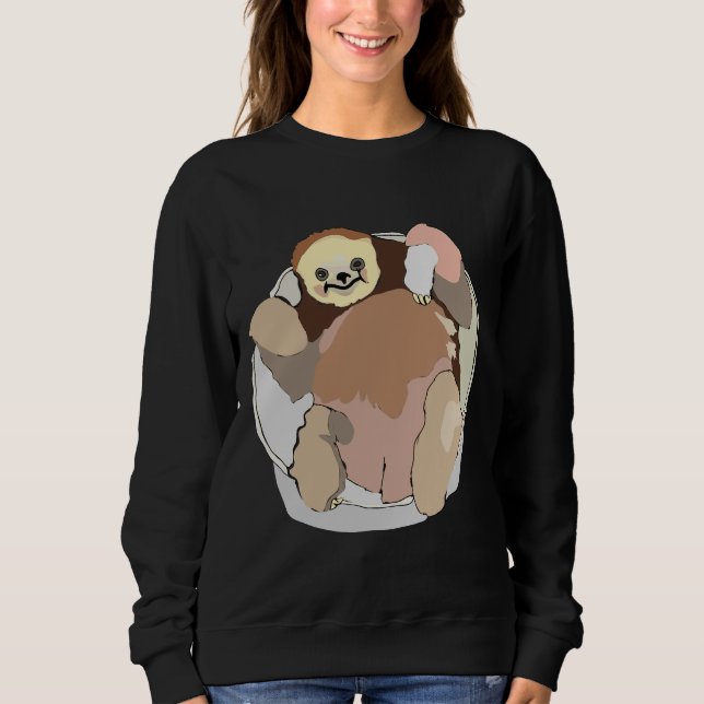 Sudadera Lema feliz relajación ajuste relajado (Anverso)