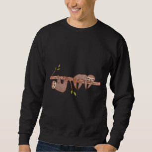Sudadera Lemas De Bebé Colgando En El Patrón De Árbol