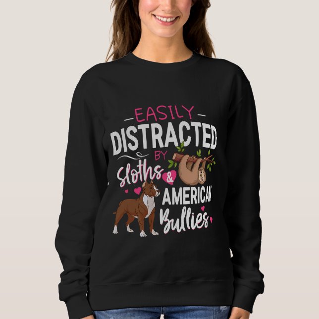 Sudadera Lemas norteamericanas fáciles de distraer (Anverso)