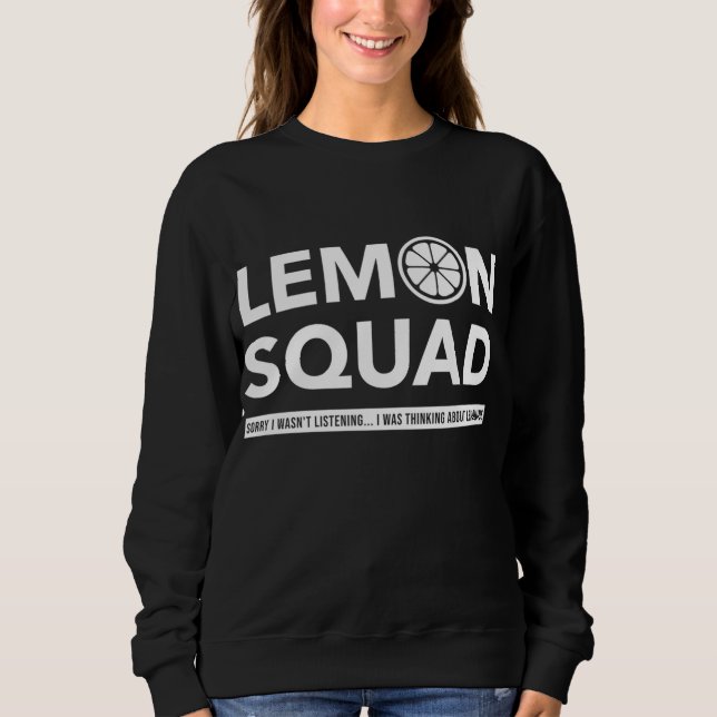 Sudadera Lemon Squad Lemonade Juice Summer Fruit (Anverso)