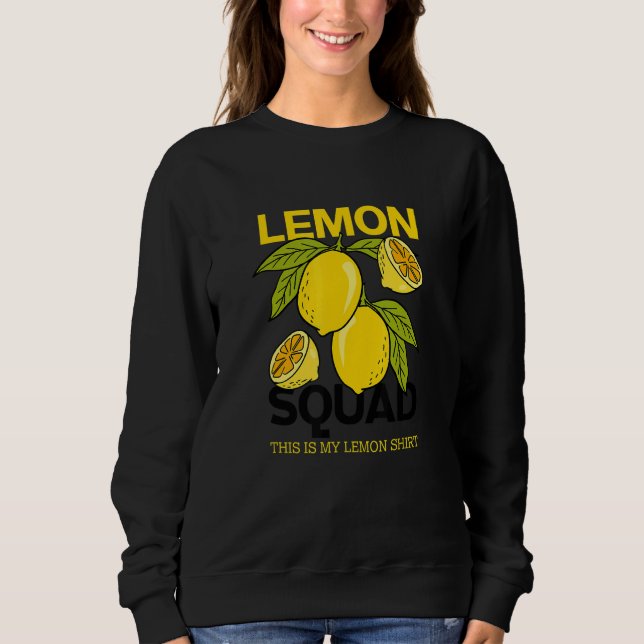 Sudadera Lemon Squad Lemonade Summer Citrus Fruit (Anverso)
