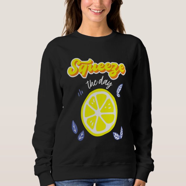 Sudadera Lemon Squeeze The Days Lemon Pulp Citrus Fruth (Anverso)
