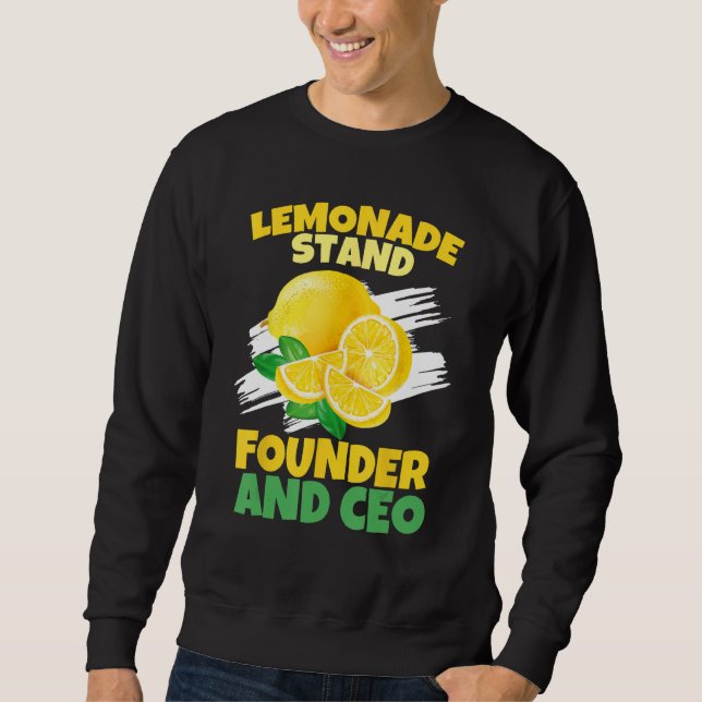 Sudadera Lemonade Crew Funny Stand Regalos para Niños Lemon (Anverso)