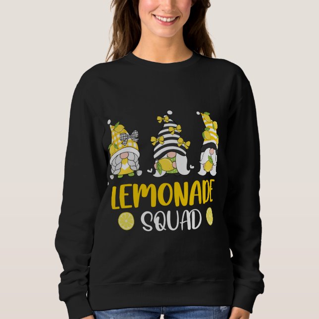 Sudadera Lemonade Squad Summer Funny Gnomes Lemon Fruit Lov (Anverso)