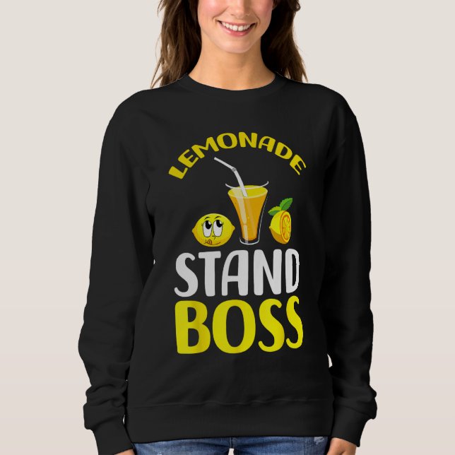 Sudadera Lemonade Stand Boss Funny lemonade summer (Anverso)