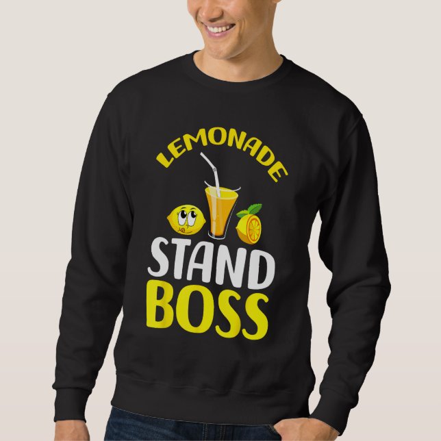 Sudadera Lemonade Stand Boss Funny lemonade summer (Anverso)