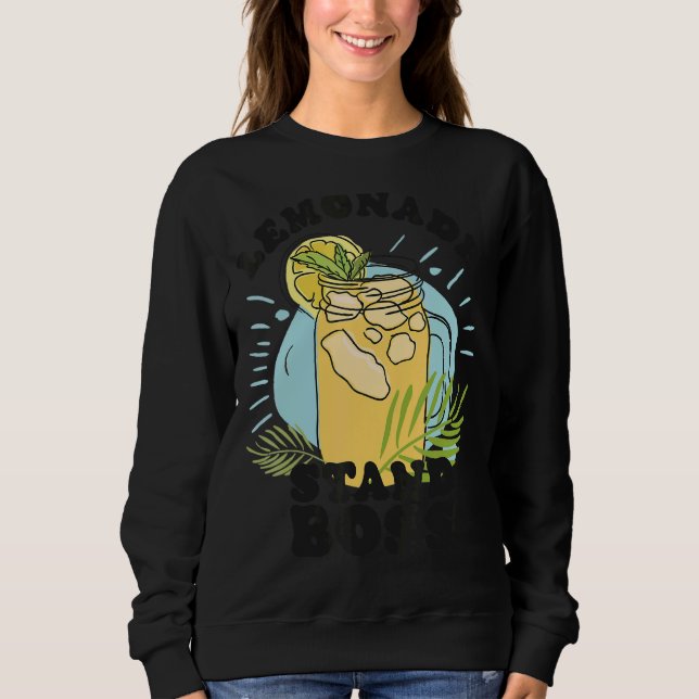 Sudadera Lemonade Stand Jefe de Jugo de Limón Citrus Summer (Anverso)