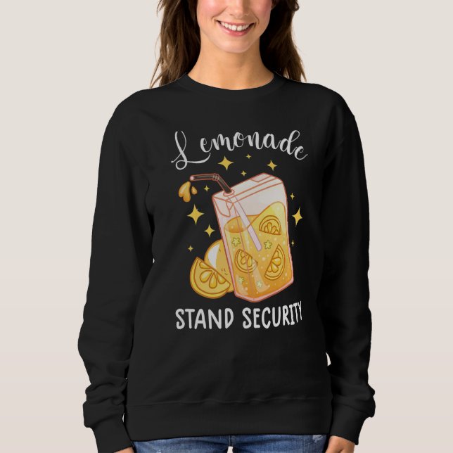 Sudadera Lemonade Stand Security Lemon Juice Lemonade Crew (Anverso)