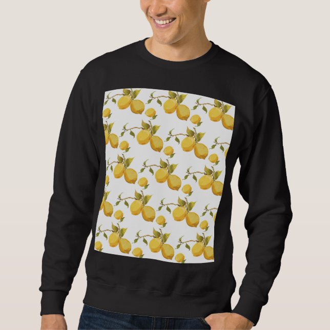 Sudadera Lemones frescos de época: diseño simplista (Anverso)