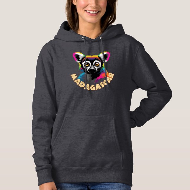 Sudadera Lémur de Madagascar (Anverso)