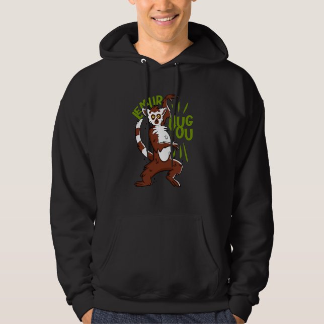 Sudadera lemur hug you (Anverso)