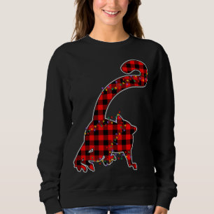 Sudadera Lemur Lemur de búfalo de color rojo con luz Pajama