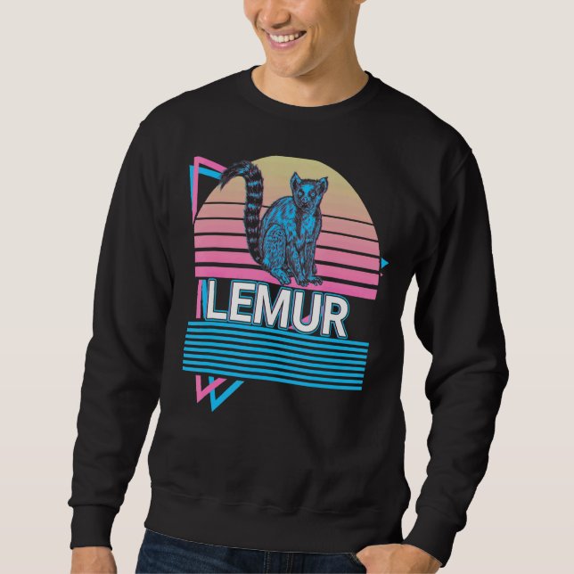 Sudadera Lemur Retro (Anverso)