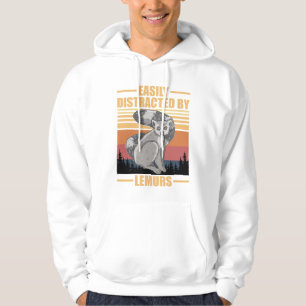Sudadera lémures divertidos fácilmente distraídos por lémur