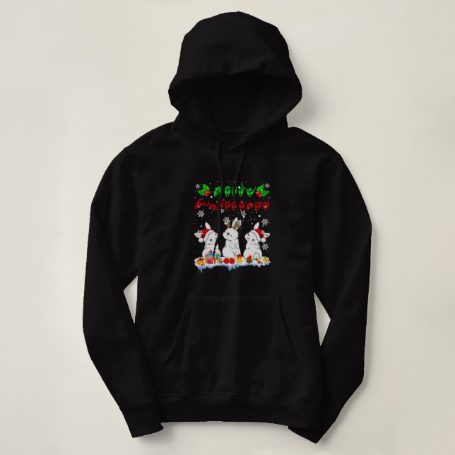 Sudadera Lenguaje de Rótulo ASL para navidad navideña navid (Diseño del anverso)