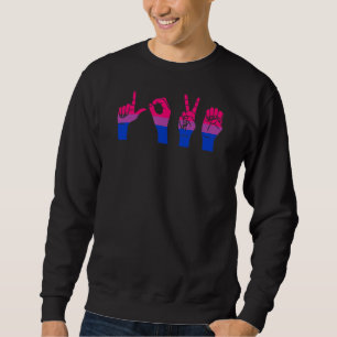 Sudadera Lenguaje De Rótulo De Amor Cute Asl Lgbtq Cute Bis