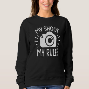 Sudadera Lente de cámara de fotografía Mis disparos Mis reg