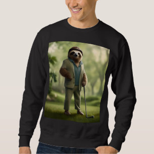 Sudadera "Lento y estable: Vestido un eslogan para el golf