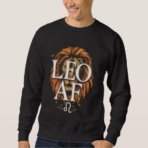 Sudadera Leo AF Rótulo Zodiaco Horoscopio Astrología Cumple
