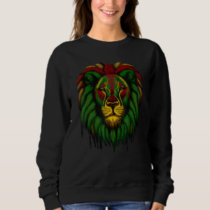 Sudadera Leo African LION Bandera Jamaiquina Historia Negra