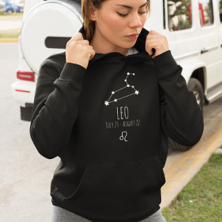 Sudadera Leo | Constelación zodiaca personalizada