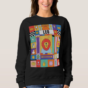 Sudadera Leo Horoscope Resumen Símbolos Místicos Zodiacos