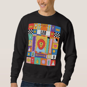 Sudadera Leo Horoscope Resumen Símbolos Místicos Zodiacos