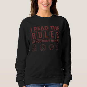 Sudadera Leo las reglas para que no tengas que jugar