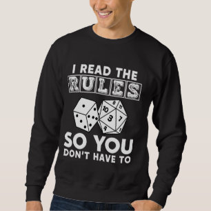 Sudadera Leo las reglas para que no tengas que jugar en Boa