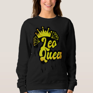 Sudadera Leo Queen Zodiac Rótulo Conducción Horóscopo de la