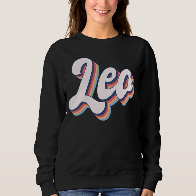 Sudadera Leo Retro Zodiac Birth Rótulo (Anverso)