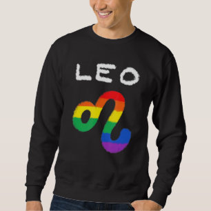 Sudadera Leo Zodiac Rótulo Gay Lesbian Lgbt Orgullo Rainbow