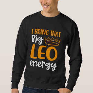 Sudadera Leo Zodiac Rótulo Reina Gran León Energía Para Las