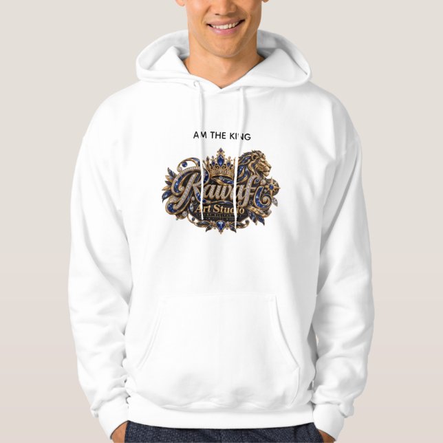 Sudadera León Azul Real Cresta de Lujo (Anverso)