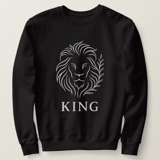 Sudadera León Brillante & Flujo de Aura (Anverso del diseño)
