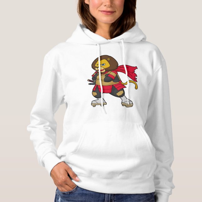 Sudadera León como guerrero con Cabo (Anverso)
