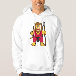 Sudadera León como guerrero con Spear