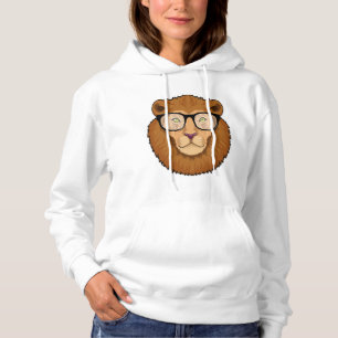 Sudadera León como nervioso con lentes