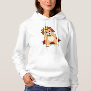 Sudadera León como Rey con Corona. PNG